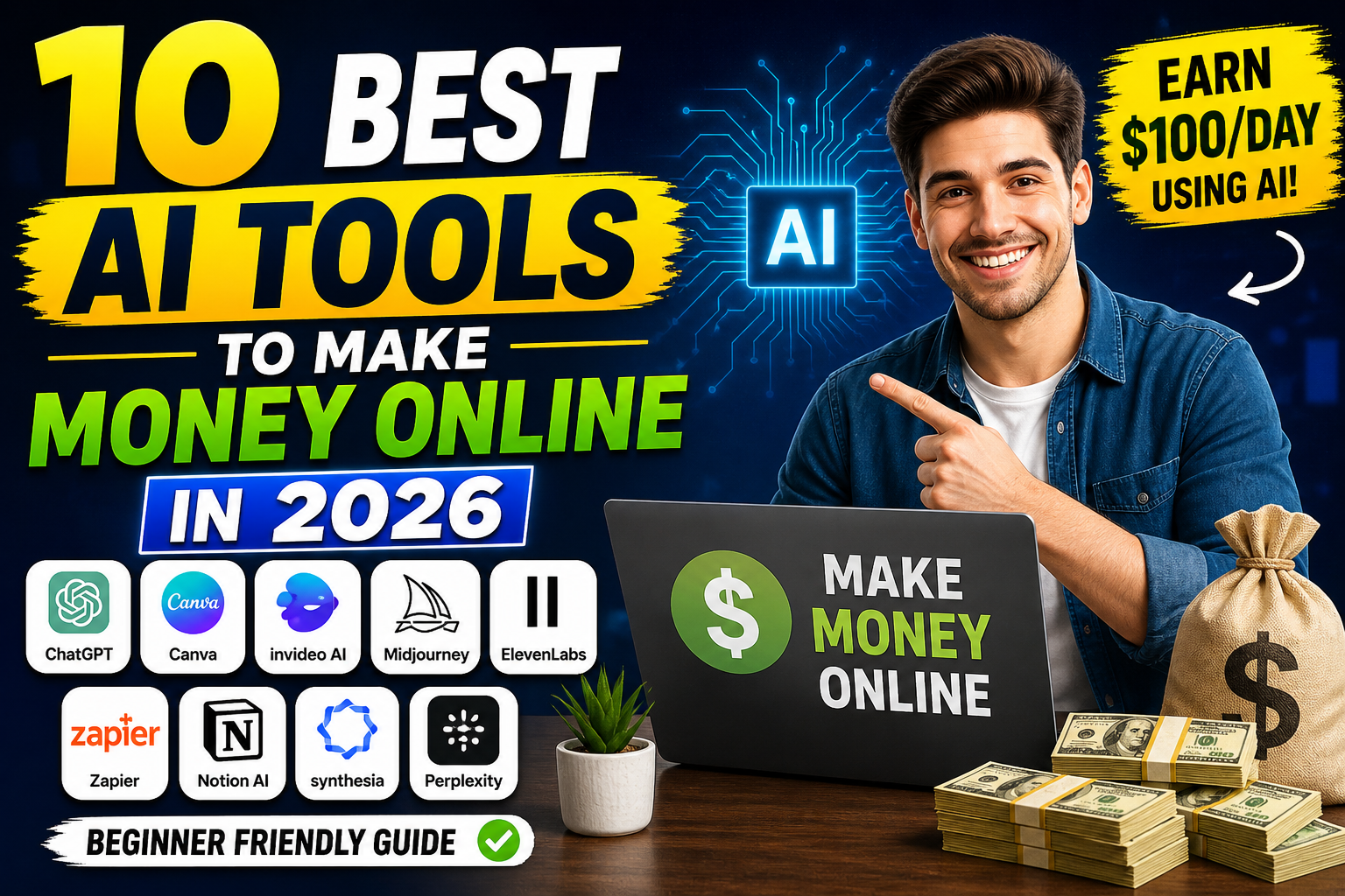 10 Best AI Tools to Make Money Online in 2026